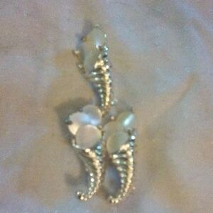 Elegant Silver Pearl Drop Earrings